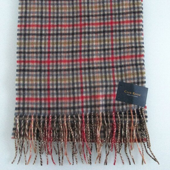 Club Room (NWT) Men's Cashmere Scarf - Picture 1 of 5